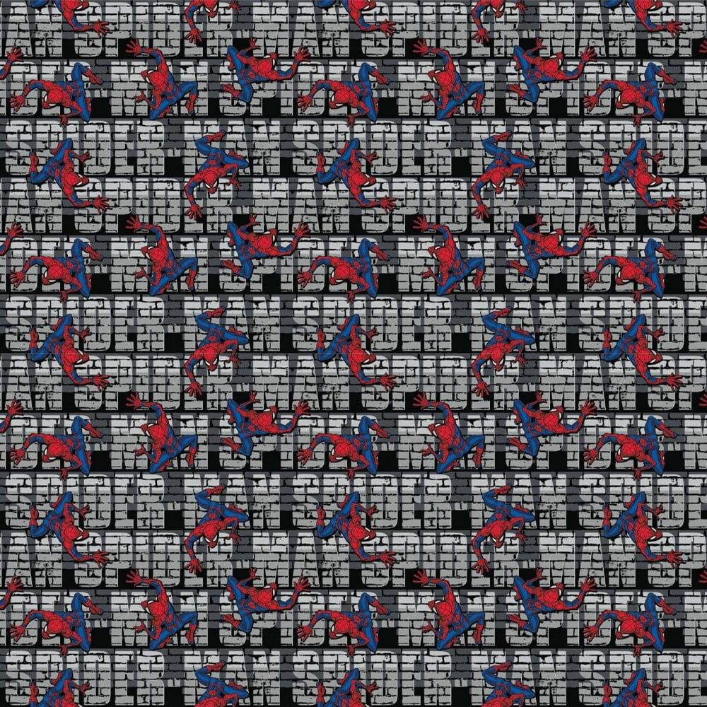 Camelot Fabrics Fabric Spiderman Wall Crawler Quilting Fabric Whole Bolt 10 Metres  - The Sewing Studio