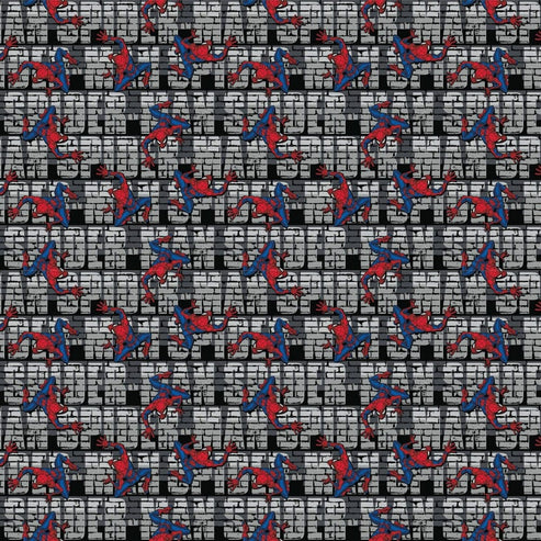 Camelot Fabrics Fabric Spiderman Wall Crawler Quilting Fabric Whole Bolt 10 Metres  - The Sewing Studio