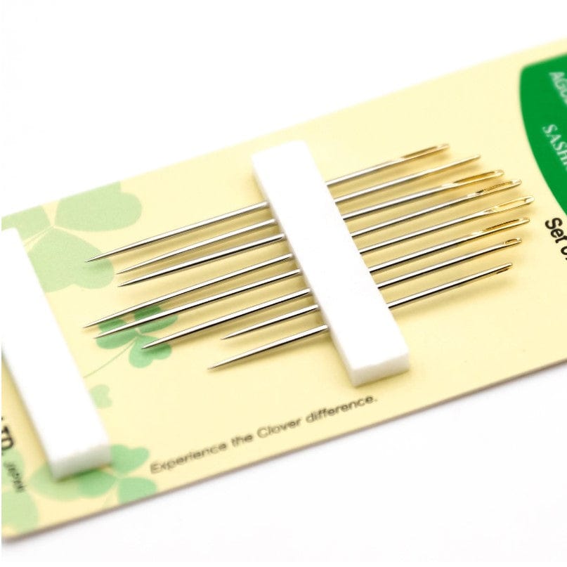 Clover Needles Clover Hand Sewing Needles: Sashiko: Pack of 8 (4 sizes)  - The Sewing Studio