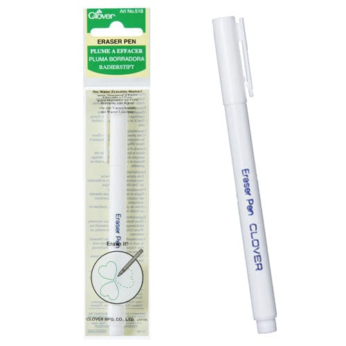 Clover Pens Pencils Markers Eraser Pen for Water Soluble Markers  - The Sewing Studio