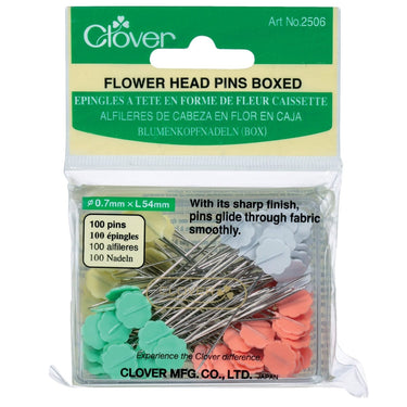 Clover Pins Clover Flower Head Pins 100 Pieces  - The Sewing Studio for sale UK - The Sewing Studio