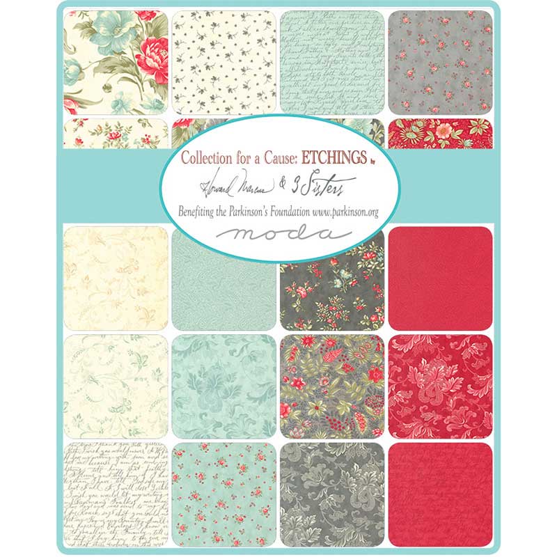 Moda Collections Etchings Fat Quarter Pack 34 Piece 44330AB Swatch Image