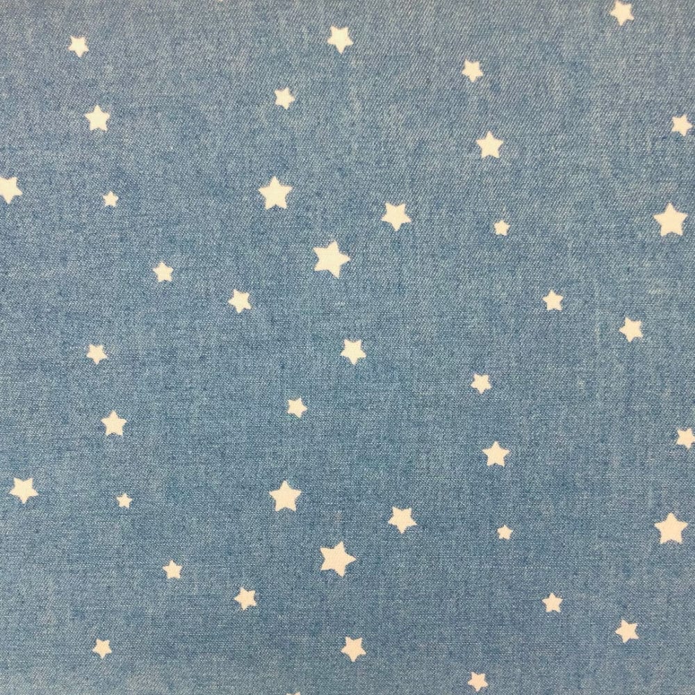 Craft Cotton Co Fabric Craft Cotton Co Chambray Printed Cotton Fabric  - The Sewing Studio