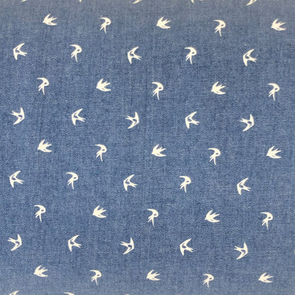 Craft Cotton Co Fabric Craft Cotton Co Chambray Printed Cotton Fabric  - The Sewing Studio