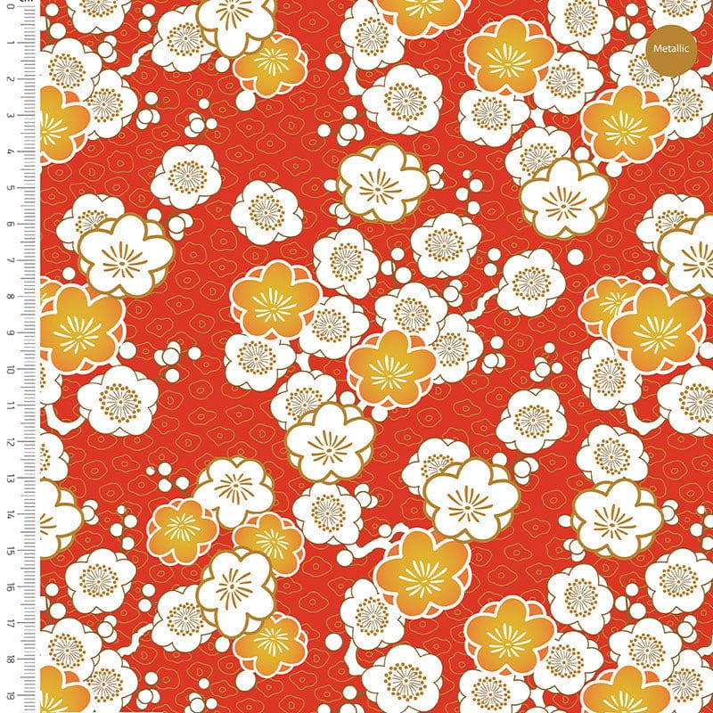 Craft Cotton Fabric V&A Serenity In Japan Ume 3379-08  - The Sewing Studio