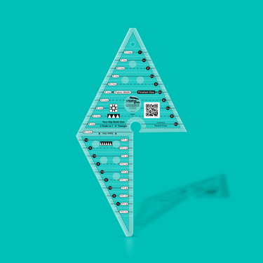 Creative Grids Rulers Stencils Templates Creative Grids Non slip: 2 Peaks in 1 Ruler  - The Sewing Studio for sale UK - The Sewing Studio