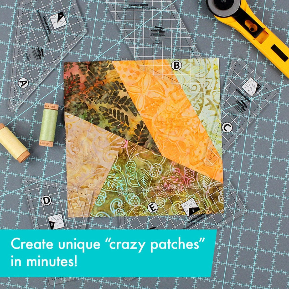 Creative Grids Rulers Stencils Templates Creative Grids Non slip: Crazier Eights Template Rulers  - The Sewing Studio