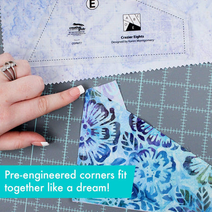 Creative Grids Rulers Stencils Templates Creative Grids Non slip: Crazier Eights Template Rulers  - The Sewing Studio