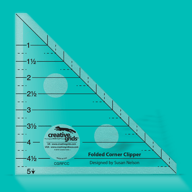 Creative Grids Rulers Stencils Templates Creative Grids Non slip: Folded Corner Clipper Tool  - The Sewing Studio for sale UK - The Sewing Studio