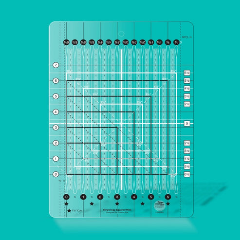 Creative Grids Rulers Stencils Templates Creative Grids Non slip: Stripology Mini Quilt Ruler  - The Sewing Studio