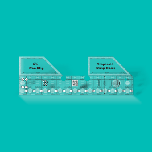 Creative Grids Rulers Stencils Templates Creative Grids Non slip: Trapezoid Single Strip Ruler  - The Sewing Studio