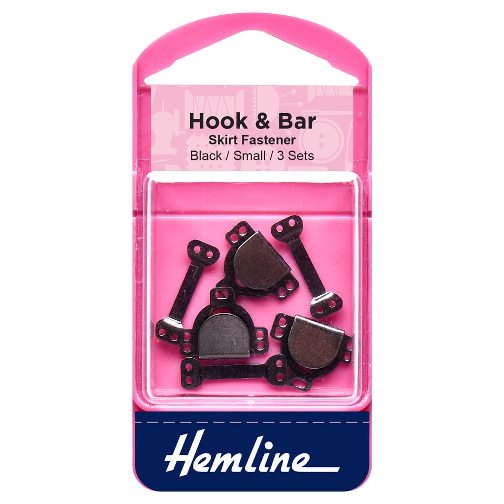 Hook and Bar - Small Black Fastener