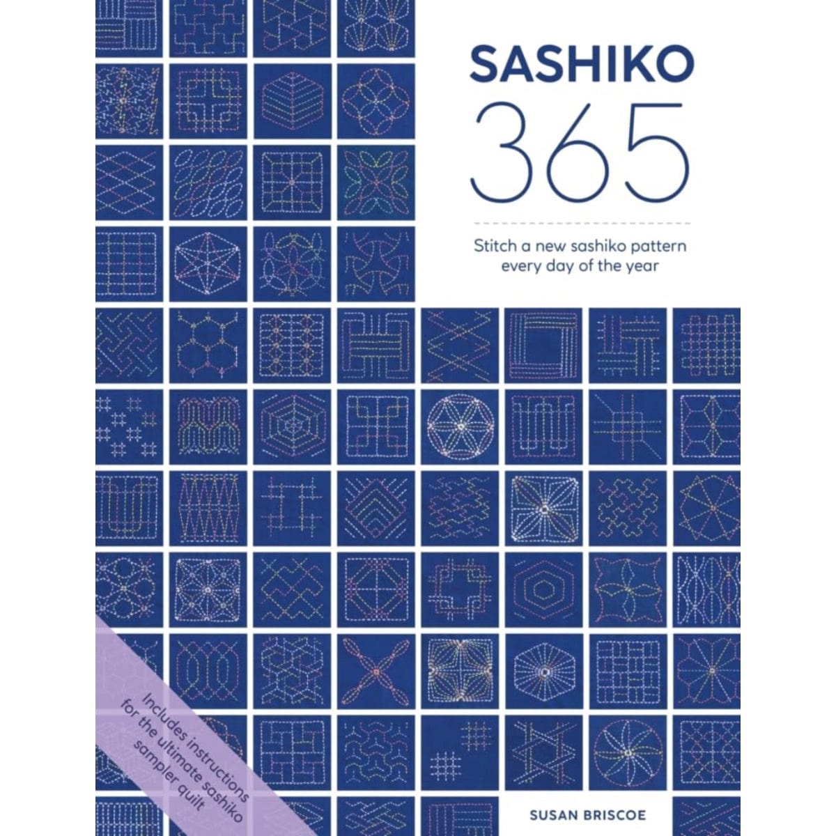 David & Charles Books Sashiko 365 Book Susan Briscoe  - The Sewing Studio