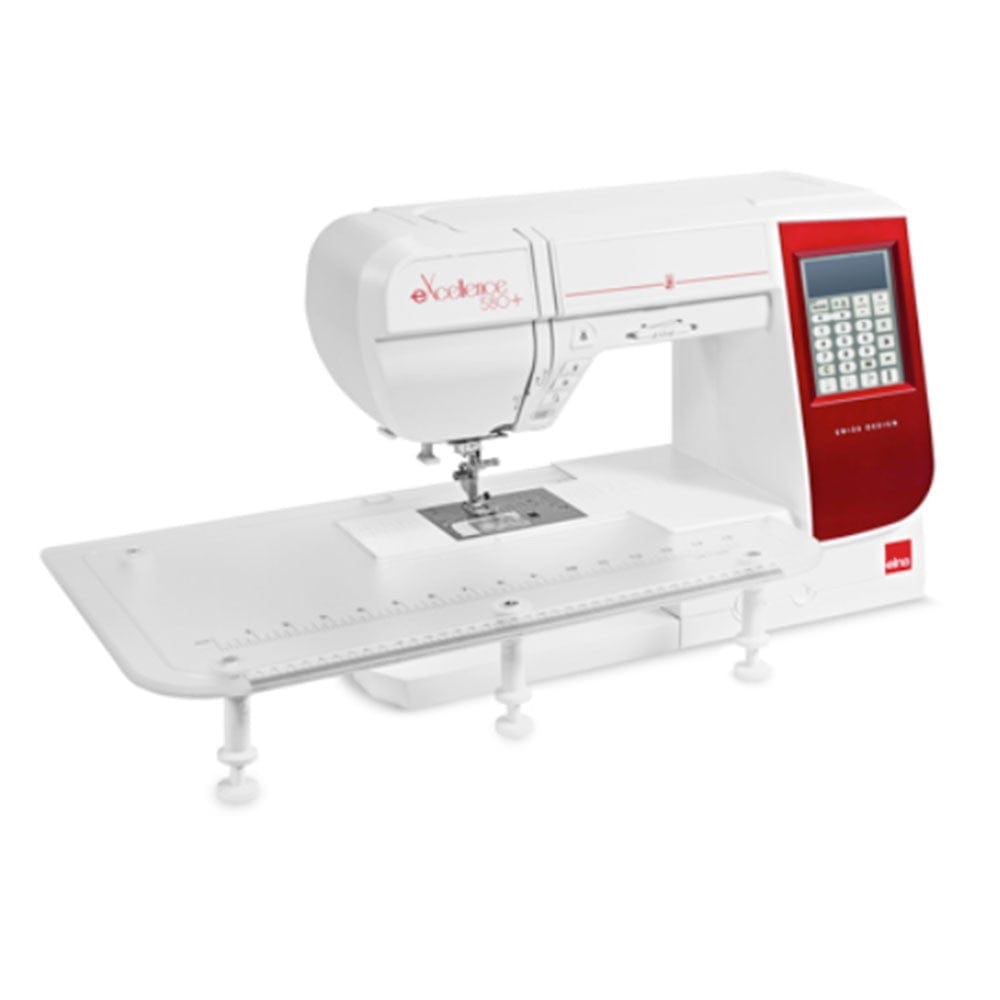 Elna Sewing Machines Customer Return Elna eXcellence 580+ Sewing Machine Includes Extra Wide Extension Table  - The Sewing Studio