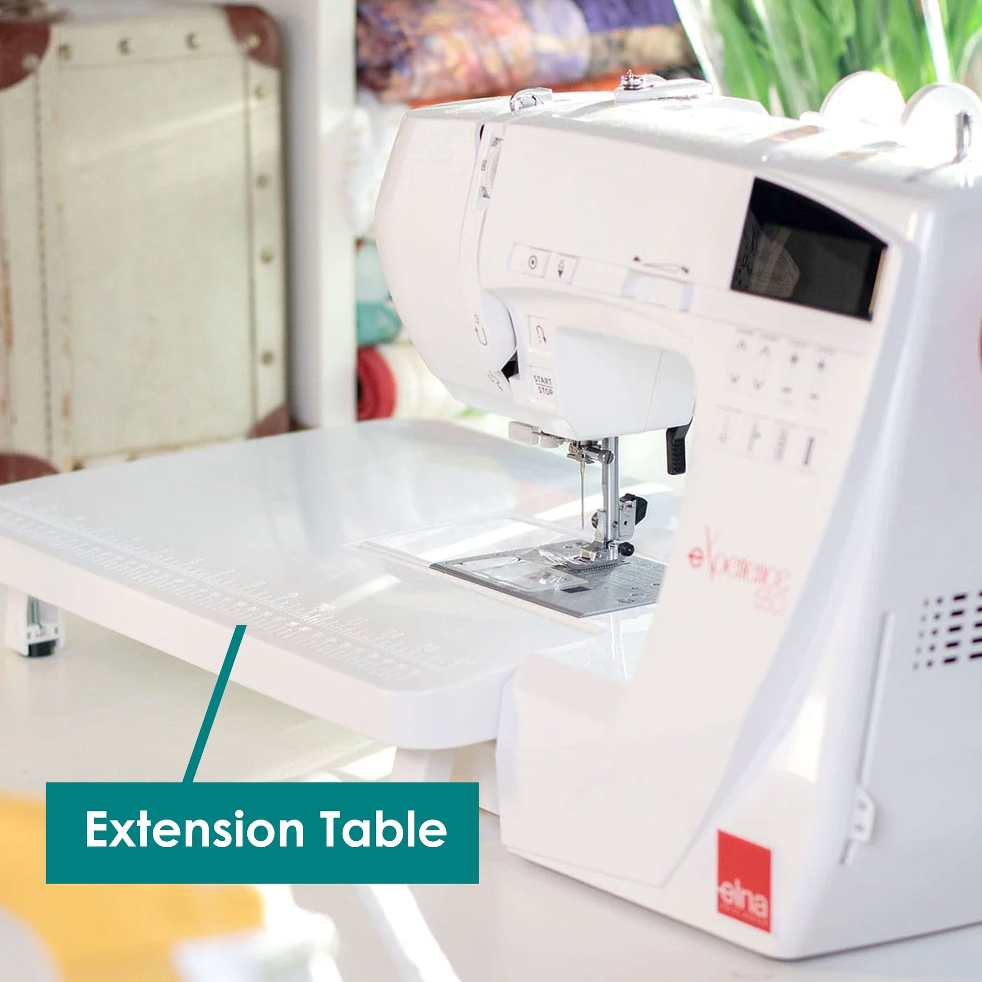 Elna Sewing Machines EX-DISPLAY Elna eXperience 550 Sewing Machine Includes 1/4 Inch Seam Foot & Extension Table  - The Sewing Studio