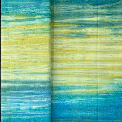 EQS Fabric Batik Landscape Fabric Sand And Sea WTD02  - The Sewing Studio