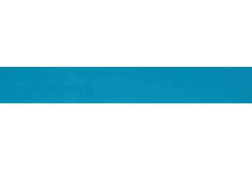 Essential Trimmings Bias Binding Polycotton Bias Binding: 2.5m x 12mm: Aqua  - The Sewing Studio