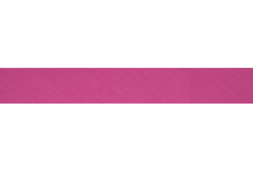 Essential Trimmings Bias Binding Polycotton Bias Binding: 2.5m x 25mm: Dark Rose  - The Sewing Studio