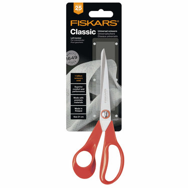 Fiskars Scissors Fiskars Classic Left Handed Scissors General Purpose 21cm  - The Sewing Studio for sale UK - The Sewing Studio