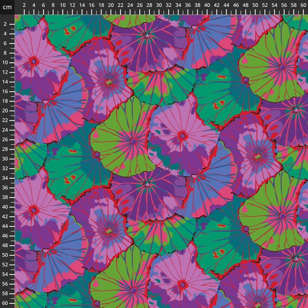 Freespirit Fabric Extra Wide Kaffe Fassett Fabric Quilt Backing Lotus Leaf Purple. 108” wide.  - The Sewing Studio