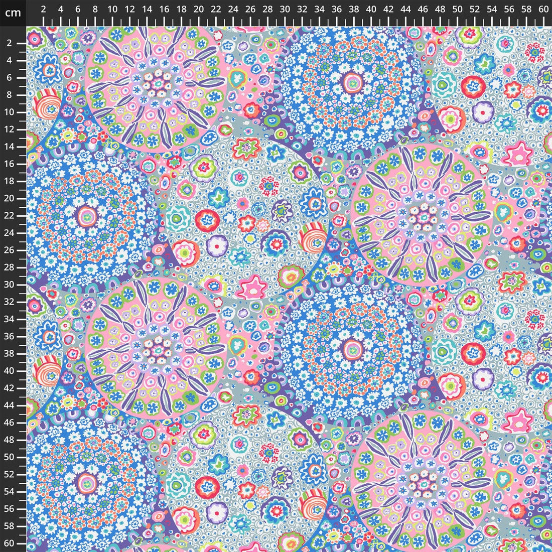 Freespirit Fabric Extra Wide Kaffe Fassett Fabric Quilt Backing Millefiore Pastel. 108” wide.  - The Sewing Studio