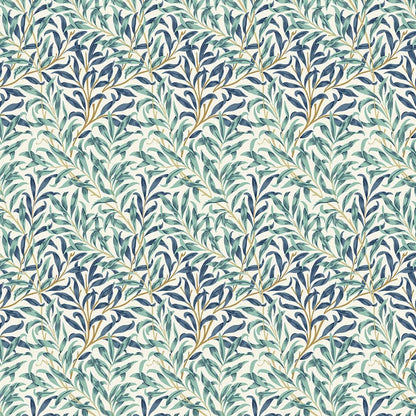 Freespirit Fabric Freespirit Morris And Co Buttermere Willow Boughs Mint pwwm030  - The Sewing Studio