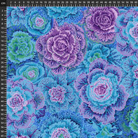 Freespirit Fabric Kaffe Fassett Fabric Brassica Blue  - The Sewing Studio