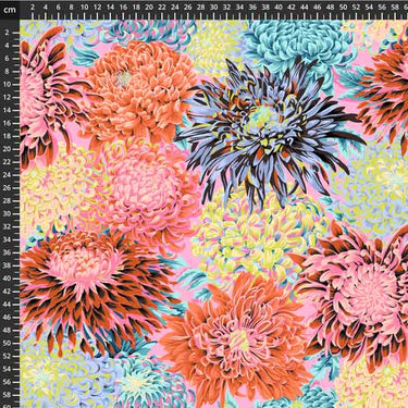 Freespirit Fabric Kaffe Fassett Fabric Japanese Chrysanthemum Contrast  - The Sewing Studio for sale UK - The Sewing Studio