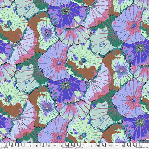 Freespirit Fabric Kaffe Fassett Fabric Lotus Leaf Blue  - The Sewing Studio