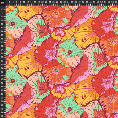 Freespirit Fabric Kaffe Fassett Fabric Lotus Leaf Citrus  - The Sewing Studio for sale UK - The Sewing Studio