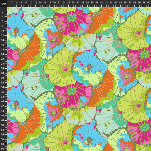 Freespirit Fabric Kaffe Fassett Fabric Lotus Leaf Lime  - The Sewing Studio