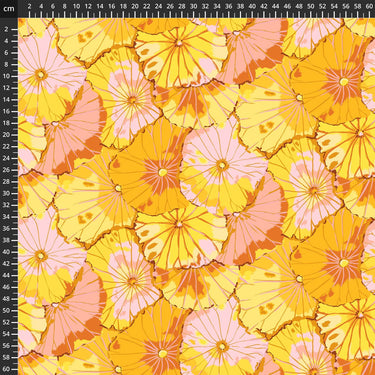 Freespirit Fabric Kaffe Fassett Fabric Lotus Leaf Yellow  - The Sewing Studio for sale UK - The Sewing Studio