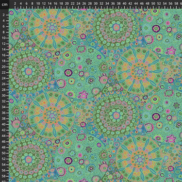 Freespirit Fabric Kaffe Fassett Fabric Millefiore Jade  - The Sewing Studio for sale UK - The Sewing Studio