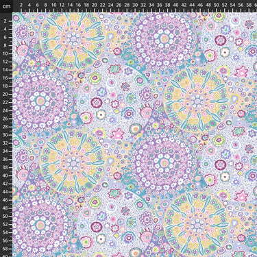 Freespirit Fabric Kaffe Fassett Fabric Millefiore Lilac  - The Sewing Studio for sale UK - The Sewing Studio