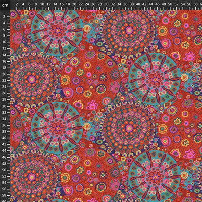 Kaffe Fassett Fabric Millefiore Red