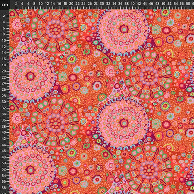 Kaffe Fassett Fabric Millefiore Tomato