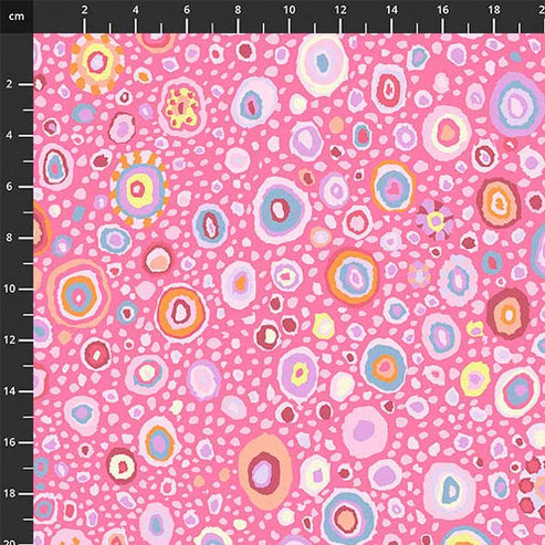 Freespirit Fabric Kaffe Fassett Fabric Roman Glass Pink  - The Sewing Studio