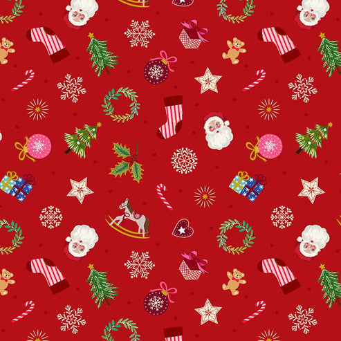 Freespirit Fabric Oh Christmas Tree  - The Sewing Studio