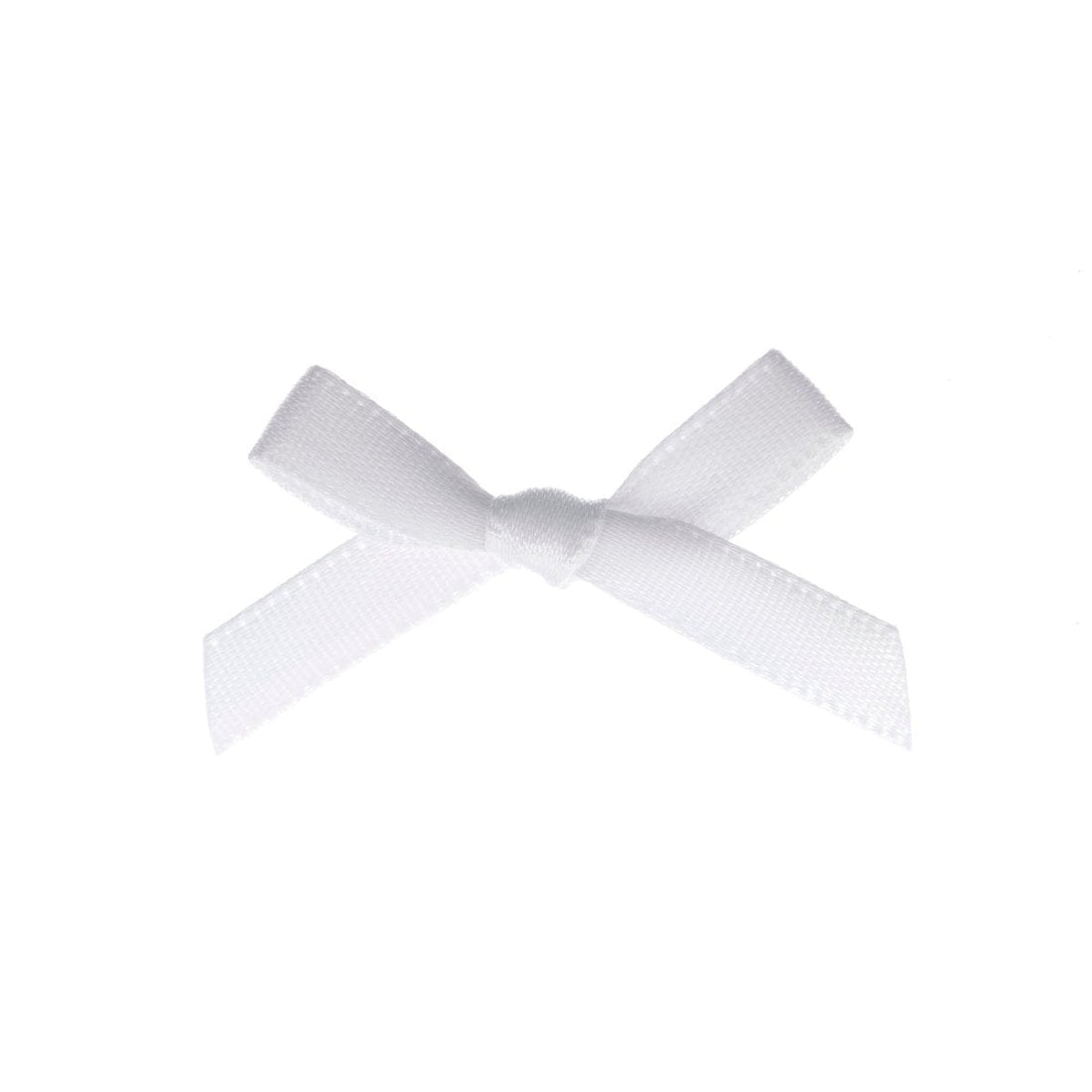 Groves Bows Ribbon Bow: White: 7mm. Price per bow.  - The Sewing Studio