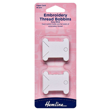 Hemline Embroidery Accessories Embroidery Thread Bobbin: Paper  - The Sewing Studio for sale UK - The Sewing Studio