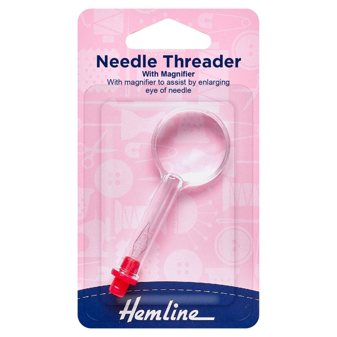 Hemline Quilting Accessories Needle Threader with Magnifier  - The Sewing Studio