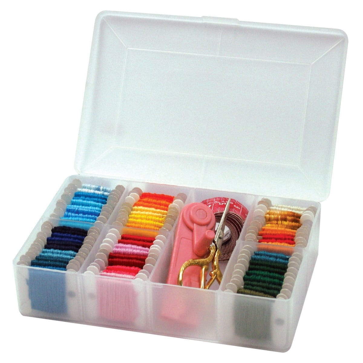 Hemline Sewing Tins and Boxes Embroidery Thread Organiser Box: Medium  - The Sewing Studio