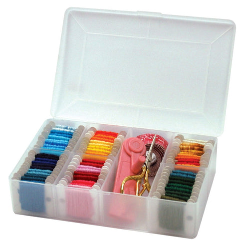 Hemline Sewing Tins and Boxes Embroidery Thread Organiser Box: Medium  - The Sewing Studio