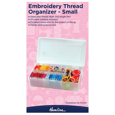 Hemline Sewing Tins and Boxes Embroidery Thread Organiser Box: Small  - The Sewing Studio for sale UK - The Sewing Studio