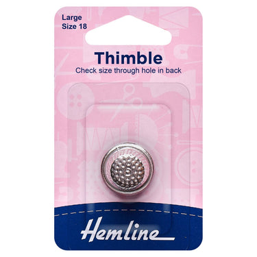 Hemline Thimbles Metal Thimble: Large  - The Sewing Studio for sale UK - The Sewing Studio