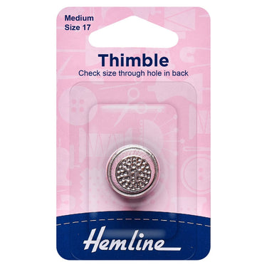 Hemline Thimbles Metal Thimble: Medium  - The Sewing Studio for sale UK - The Sewing Studio