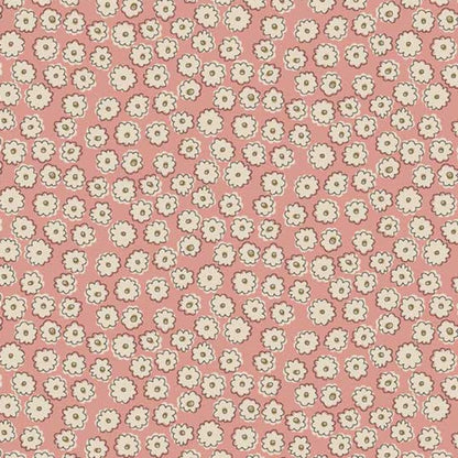 Henry Glass Fabric Anni Downs Market Garden Fabric Carnation Toss Pink 2901-22  - The Sewing Studio