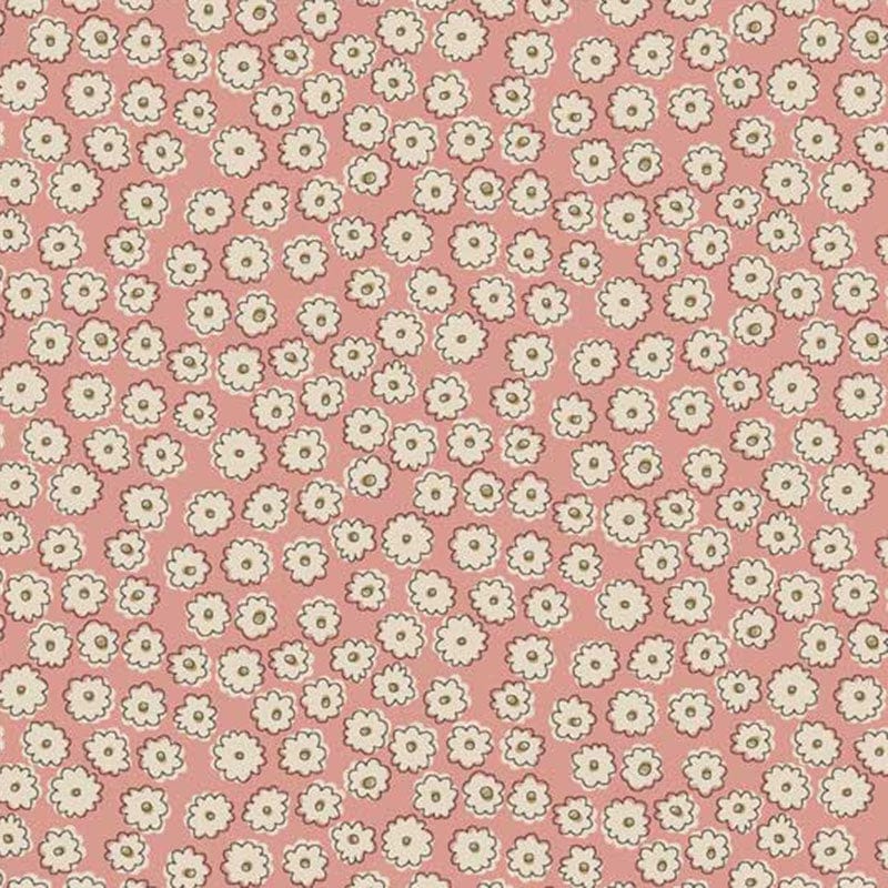 Henry Glass Fabric Anni Downs Market Garden Fabric Carnation Toss Pink 2901-22  - The Sewing Studio