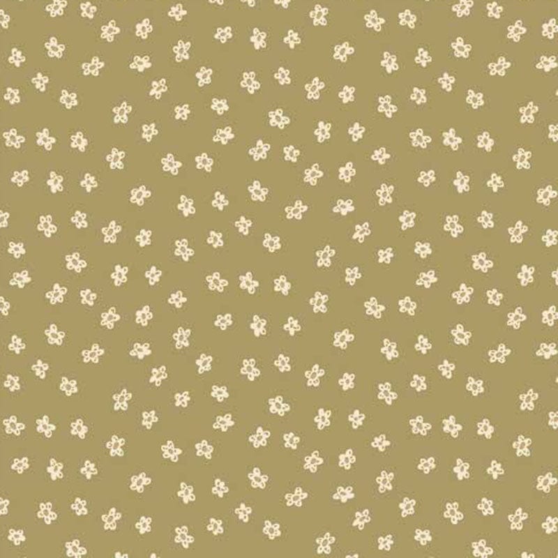 Henry Glass Fabric Anni Downs Market Garden Fabric Daisy Toss Gold 2900-66  - The Sewing Studio