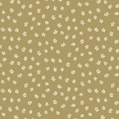 Henry Glass Fabric Anni Downs Market Garden Fabric Daisy Toss Gold 2900-66  - The Sewing Studio